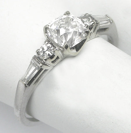 1920s 0.86ct Old Mine  Diamond 18k Gold Engagement Ring