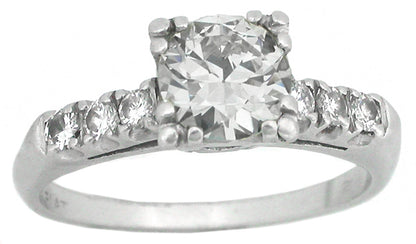 1920s 0.90ct Diamond Platinum Engagement Ring