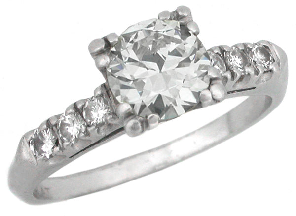 1920s 0.90ct Diamond Platinum Engagement Ring