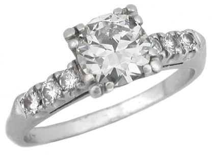 1920s 0.90ct Diamond Platinum Engagement Ring