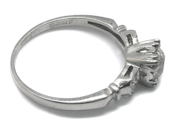1920s 0.92ct Old European Diamond Platinum Engagement Ring