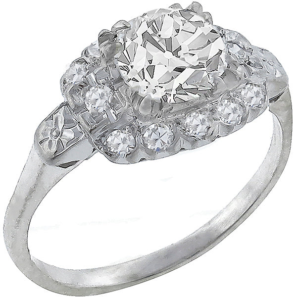 1920s  0.93ct Diamond Engagement Ring