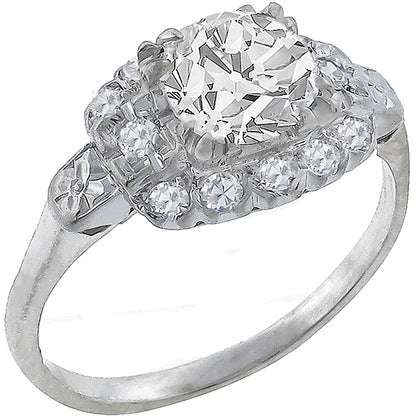 1920s  0.93ct Diamond Engagement Ring