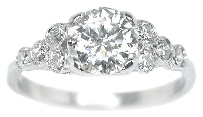 1920's 0.98ct Diamond Platinum Engagement Ring