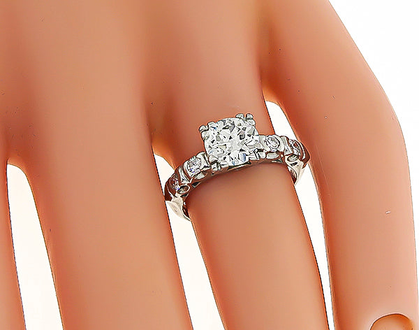 1920s 1.00ct Diamond Engagement Ring