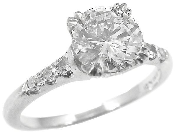 1920s 1.00ct Round Diamond Engagement Ring