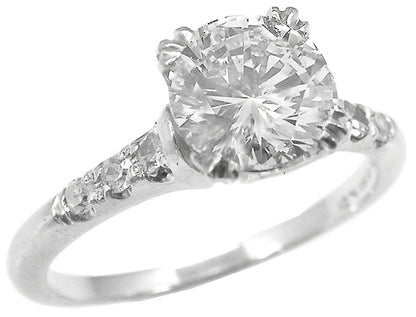 1920s 1.00ct Round Diamond Engagement Ring