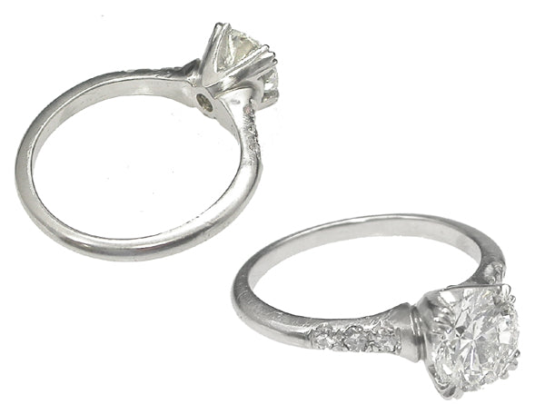 1920s 1.00ct Round Diamond Engagement Ring