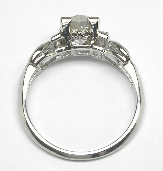 1920's 1.04ct Diamond Platinum Engagement Ring