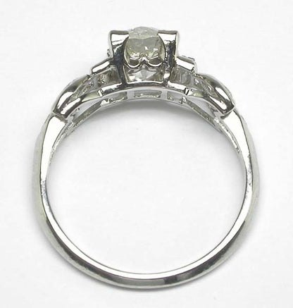 1920's 1.04ct Diamond Platinum Engagement Ring