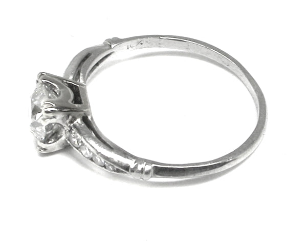 1920s 1.05ct  Old European Diamond Platinum Engagement Ring