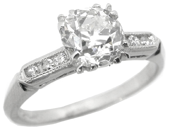 1920s 1.09ct Old Mine Diamond Engagement Ring