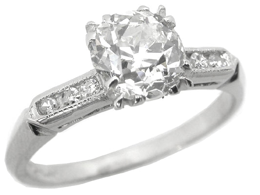 1920s 1.09ct Old Mine Diamond Engagement Ring