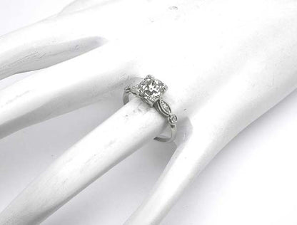 1920's 1.24ct Diamond Platinum Engagement Ring