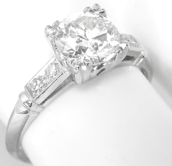 1920s 1.33ct Round Diamond Engagement Ring
