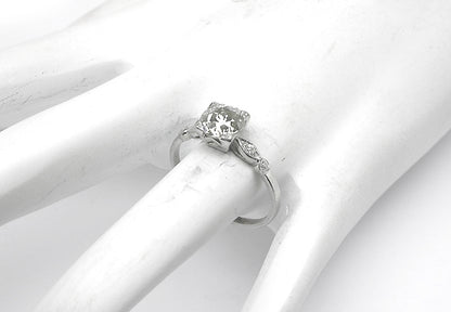 1920's 1.41ct Diamond Platinum Engagement Ring