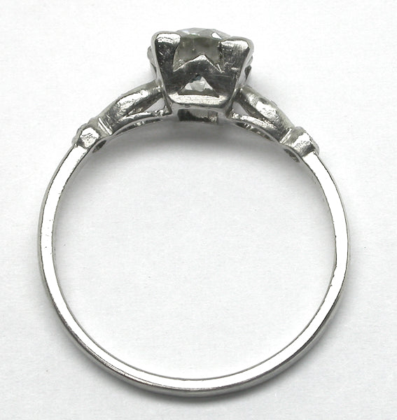 1920's 1.41ct Diamond Platinum Engagement Ring