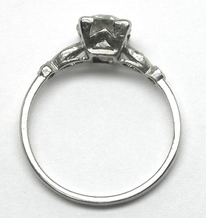 1920's 1.41ct Diamond Platinum Engagement Ring
