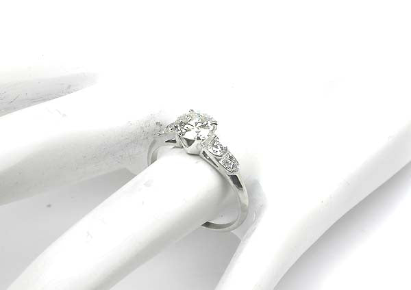 1920's 1ct Diamond Platinum Engagement Ring