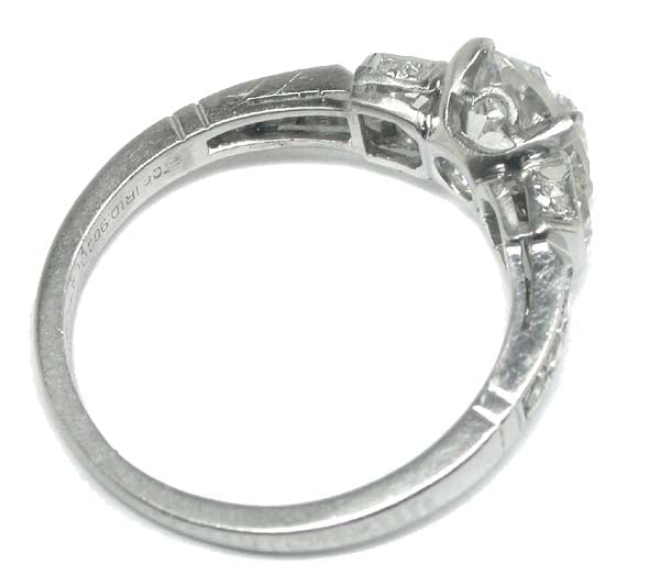 1920's 1ct Diamond Platinum Engagement Ring