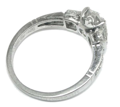 1920's 1ct Diamond Platinum Engagement Ring