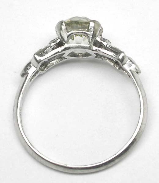 1920's 2.01ct Diamond Platinum Engagement Ring