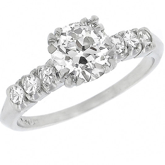 1920s EGL 1.04ct Diamond Engagement Ring