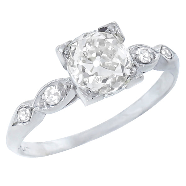 1920s  EGLCertified 1.56ct Diamond Engagement Ring