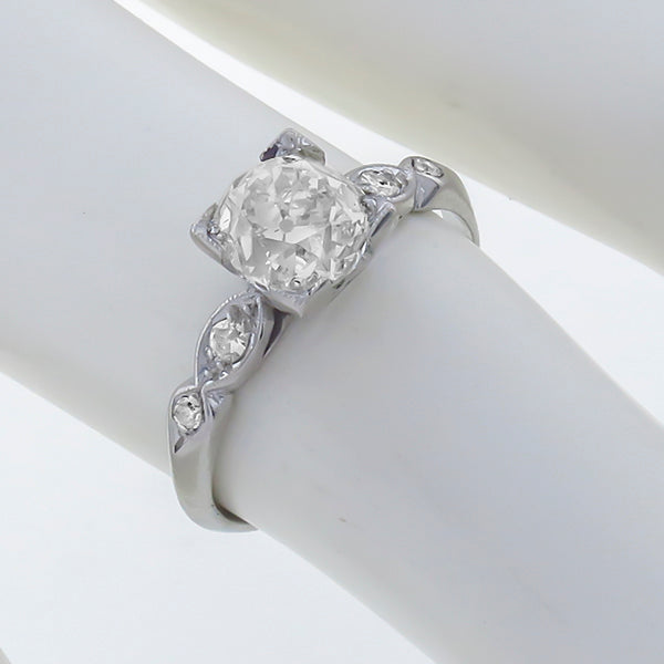 1920s  EGLCertified 1.56ct Diamond Engagement Ring