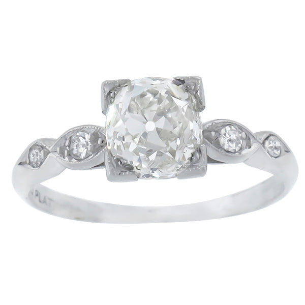 1920s  EGLCertified 1.56ct Diamond Engagement Ring
