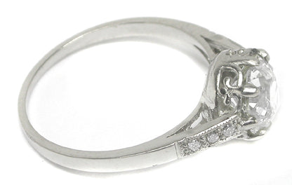 1920s1.46ct Old European Diamond Platinum Ring