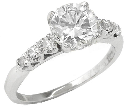1930s 2.01ct Diamond Platinum Engagement Ring