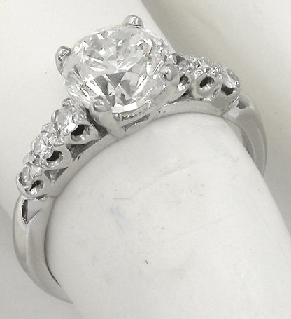 1930s 2.01ct Diamond Platinum Engagement Ring