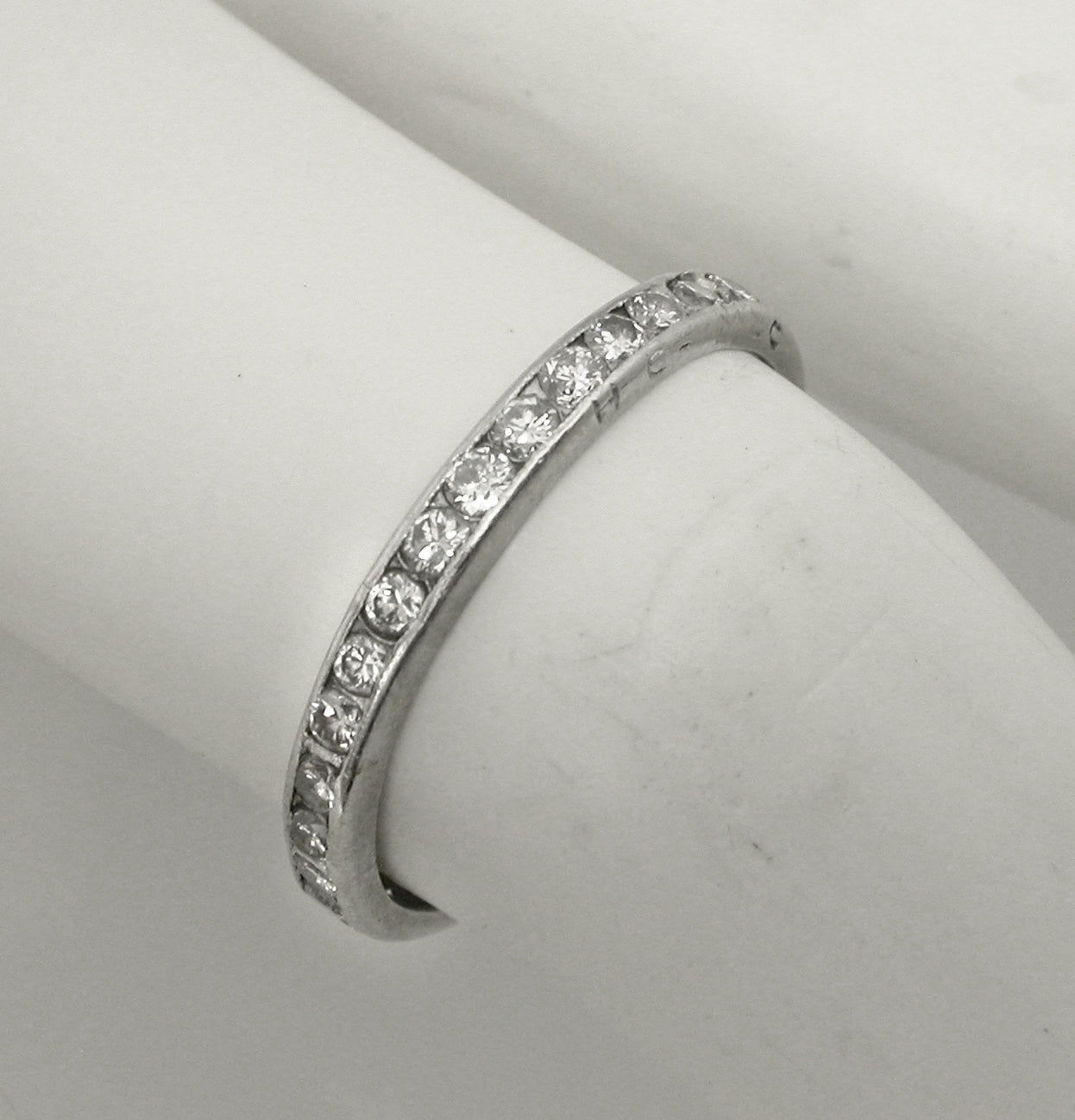 1940s 1.14ct Round Diamond Eternity  Wedding Band