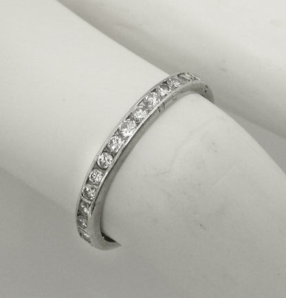 1940s 1.14ct Round Diamond Eternity  Wedding Band