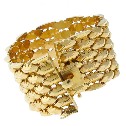 1940s Retro 18k Rose Gold Bracelet