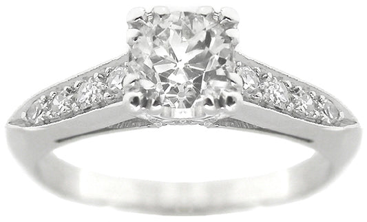 1950s 0.50ct Old Mine Diamond Engagement Ring
