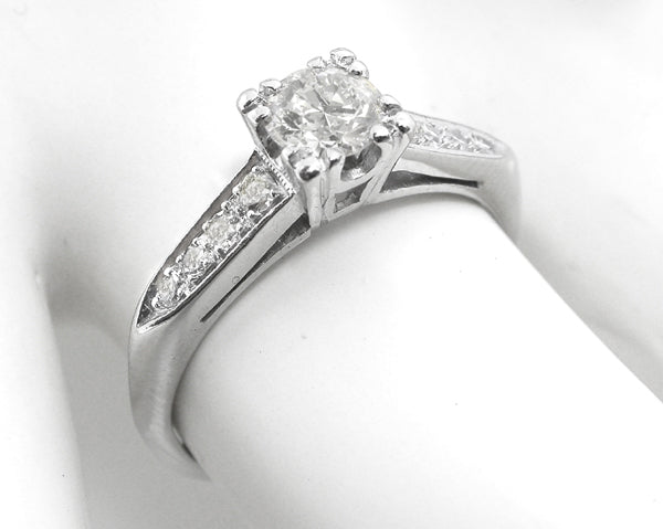 1950s 0.50ct Old Mine Diamond Engagement Ring