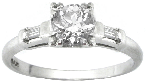1950s 0.65ct  Diamond Engagement Ring