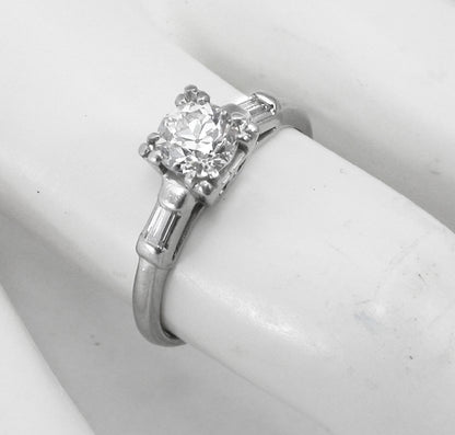 1950s 0.65ct  Diamond Engagement Ring