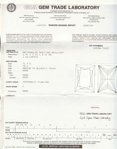 1950's 1.03ct Princess Cut Diamond Platinum Engagement Ring