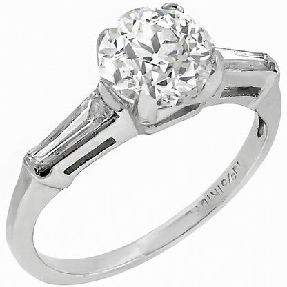 1950s 1.06ct Diamond Engagement Ring