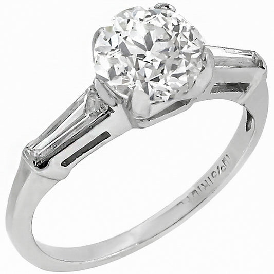 1950s 1.06ct Diamond Engagement Ring