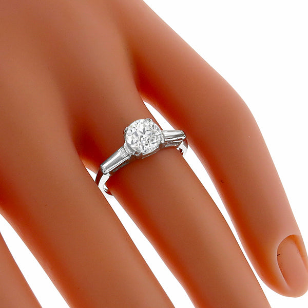 1950s 1.06ct Diamond Engagement Ring