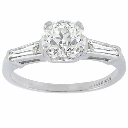 1950s 1.06ct Diamond Engagement Ring