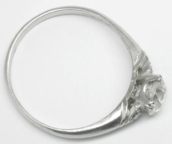 1950s 1.14ct Old European Diamond Platinum Engagement Ring