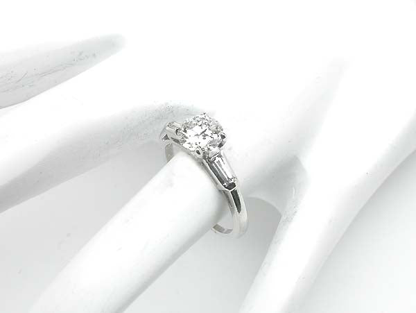1950's 1ct Diamond Platinum Engagement Ring