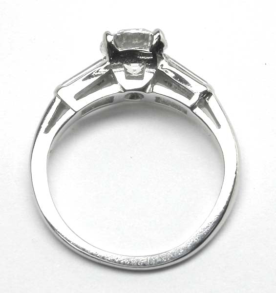 1950's 1ct Diamond Platinum Engagement Ring