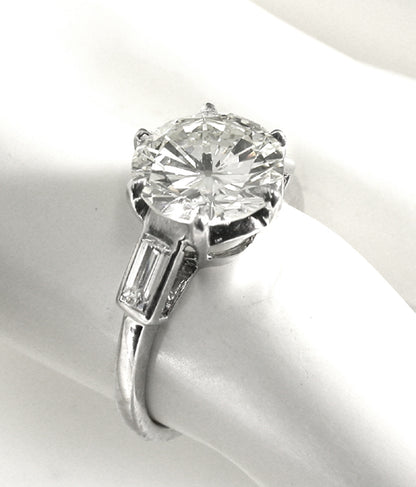 1950s 2.73ct Round Diamond  Engagement Ring