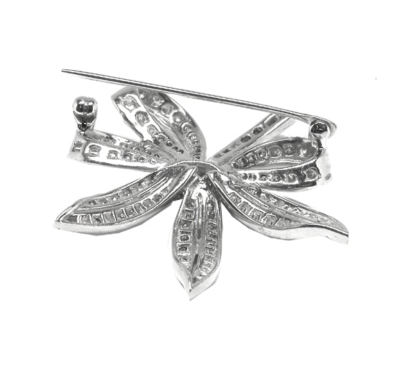 1950s  3.33ct  Diamond Platinum Bouquet Pin